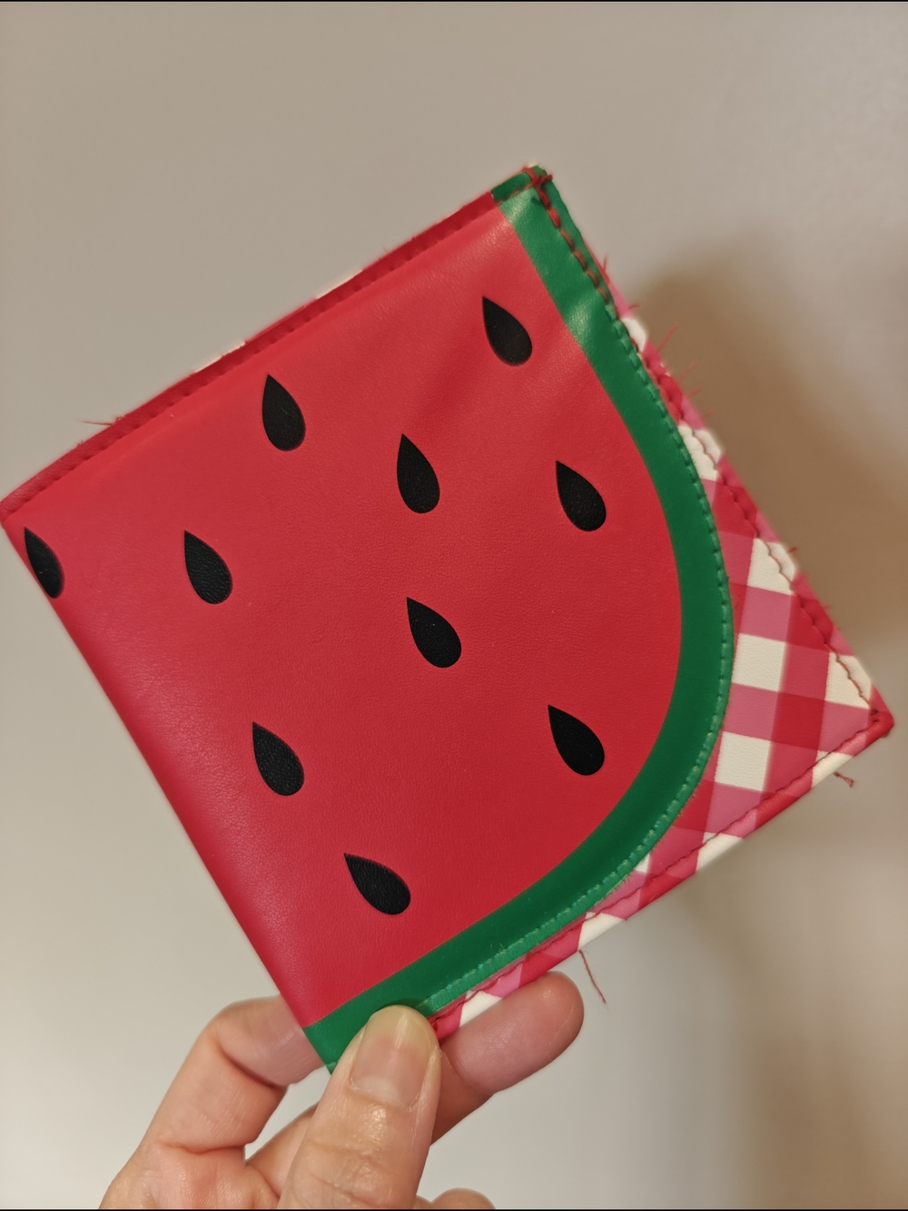 Claire's Cute  Watermelon Fold Wallet - Red & Green